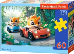 Puzzle Castorland Cursa tigrilor, 60 de piese