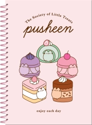 Set Pusheen – bloc cu spirală și autocolante