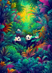 Puzzle Cerul Panda 1000 Piese