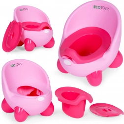 Olita pentru copii cu inserție detașabilă și picioare antiderapante de culoare roz de la ECOTOYS