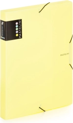 cutie pentru documente A4 Pastelini galbenă cu elastic