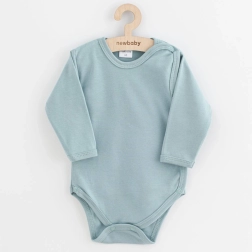 Body pentru bebeluși, cu deschidere completă, NEW BABY Classic II, verde mentă închis, măr. 68