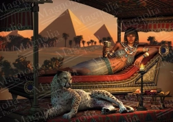 Puzzle Magnolia cină la piramide 1000 piese