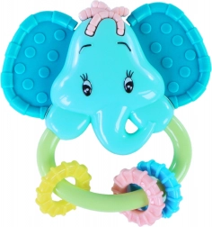 Zornăitoare și inel de dentiție elefant pentru bebeluși