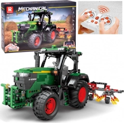 set de construcție tractor telecomandat cu grape, 1664 piese