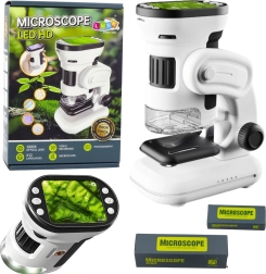 Microscop digital pentru copii cu ecran HD 200×–1000×