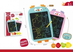 Tabletă LCD pentru scris Bufniță roz