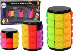 Set de Puzzle-uri Logice Cilindrice cu 3 Niveluri de Dificultate