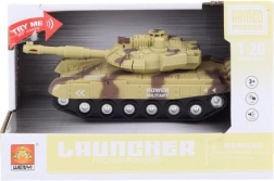 Tanc bej pe baterii cu lumini și sunete