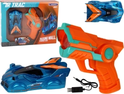 Mașină Albastră Cățărătoare Pe Pereți Cu Laser