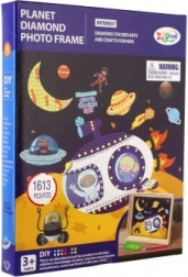 Pictură cu diamante – set creativ Spațiu cu ramă