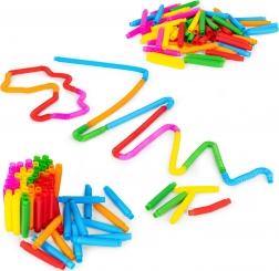 tuburi pop senzoriale pentru copii – tuburi de legătură antistres, 60 buc