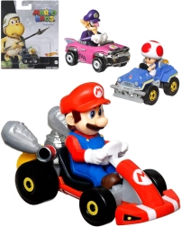 Mattel Hot Wheels Mario Kart mașinuță metalică cu figurină - 1 bucată