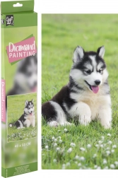 Pictură cu diamante Husky 40 × 50 cm