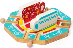Bigjigs Rail Pista Rotativa cu Tema Cești de Ceai
