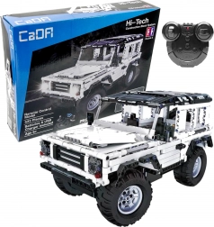 Set de construcție CaDA mașină off-road albă cu telecomandă, 533 piese