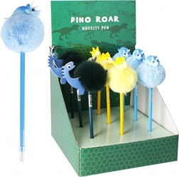 Pix cu bilă cu dinozaur și pompon pufoș