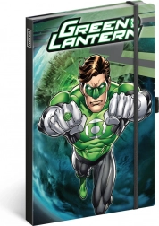 Caiet Green Lantern cu copertă tare și pagini dictando