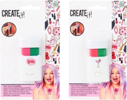 Crete pentru păr Snails flamingo – verde și roz, 2 buc.