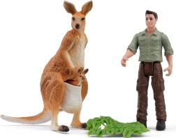 Schleich excursie cu rangerul pentru canguri - 1 bucată