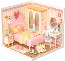 Rolife DIY căsuță – dormitor cu iluminare LED, 105 piese
