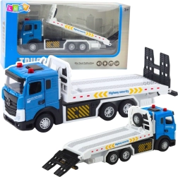 Camion de tractare transport cu platformă mobilă, lumini și sunete
