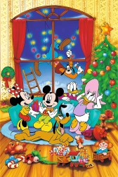 Puzzle Disney Mickey Mouse și prietenii Crăciun 600 piese