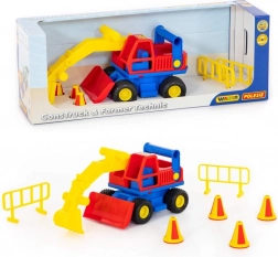 Mega excavator ConsTruck cu anvelope din cauciuc de la WADER