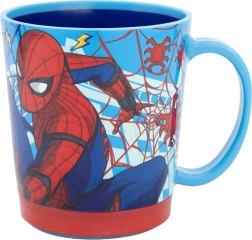 Cana din plastic cu bază anti-alunecare cu motiv Spiderman