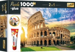Set puzzle 2în1 Amfiteatrul Flaviu, Roma – 1000 piese cu adeziv
