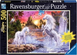 Puzzle Ravensburger Unicorni la râu 500 piese