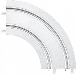 curnire 1/90° zăpadă/gheață pentru piste Carrera GO!!!, GO!!! Plus și Digital 143 (2 buc)