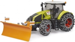 Bruder tractor Claas Axion 950 cu lanțuri de zăpadă și lamă