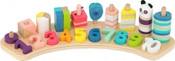 Vilac set educațional din lemn „Sub același acoperiș” pentru învățarea numerelor