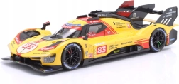 bburago ferrari 499p lmh 1:24 galben nr. 83 – 24h le mans 2024
