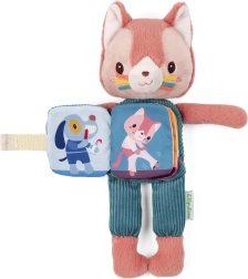 Pisica de pluș Lilliputiens Jeanne cu cărticică de povești