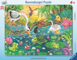 Puzzle Ravensburger veselii de vară la apă 30 de piese