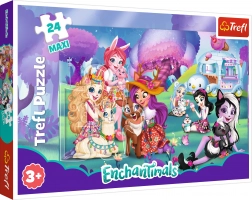 Puzzle maxi Trefl ENCHANTIMALS – lumea veselă, 24 piese