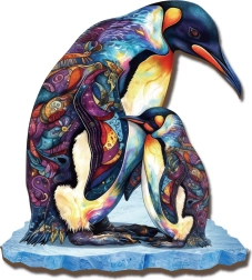 2Kids Toys puzzle din lemn pinguini