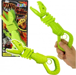 Schelet de dinozaur care mușcă – apucător verde