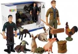 Set figurine Fermă: Animale domestice și fermier