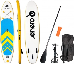paddleboard gonflabil enero 320 × 76 × 15 cm – set SUP galben-albastru-alb