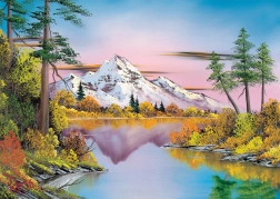 Puzzle Bob Ross: Reflecții 1000 piese