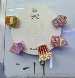 Agrafe de păr - dulciuri, set 5 buc.