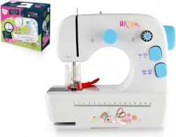 Mașină de cusut compactă cu construcție metalică și efecte de lumină