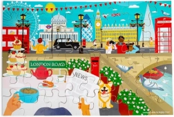 Puzzle din lemn Bigjigs Toys Londra