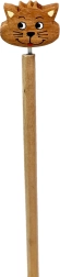 Creion din lemn cu cap de pisică