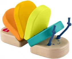 Fisher‑Price omidă din lemn care clapetează