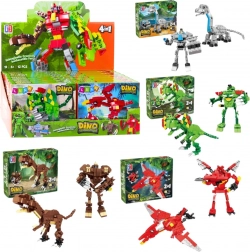 Set de construcție dinozaur și robot 2în1, 50–70 piese, mix de modele