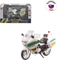 Motocicletă de poliție din metal 18 cm
